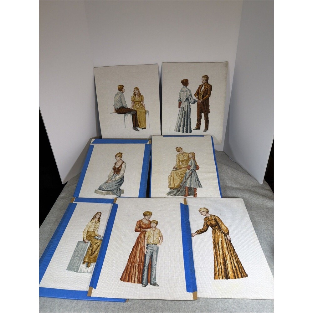 Vintage Annette Bradshaw Gwyn Franson A Woman’s Love Cross Stitch Lot Finished